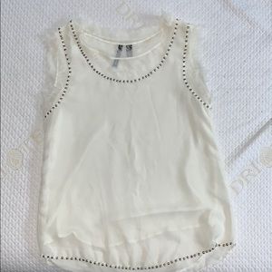 Cream blouse with embellishments